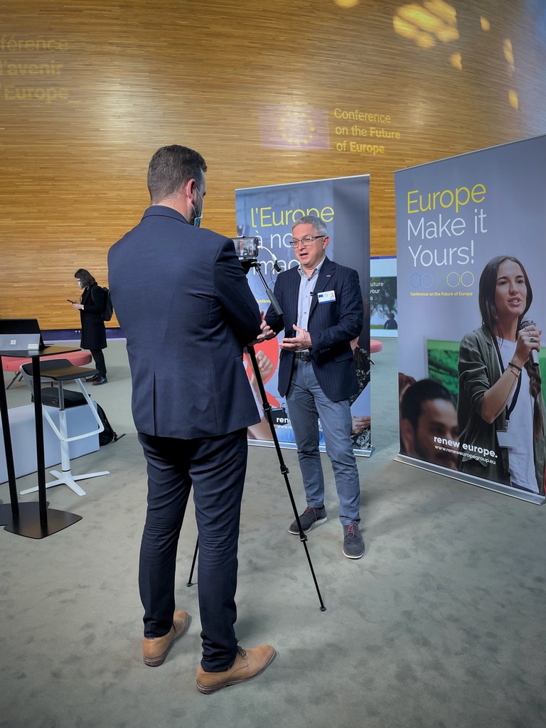 Radu Mihail interviewed at the Conference on the Future of Europe